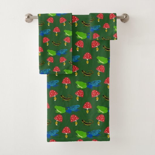 Giftig bos Halloween patroon Bad Handdoek (Insitu)