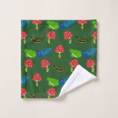 Giftig bos Halloween patroon Bad Handdoek (Wasdoekje)