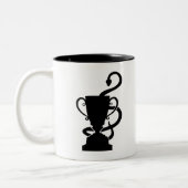 Giftig etiket tweekleurige koffiemok (Links)