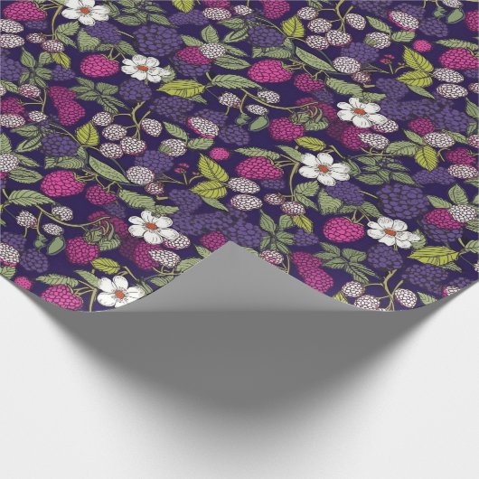 Giftig fruit - Frambozen en bramen Cadeaupapier (Hoek)