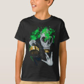 Giftig gasmasker: Neon Flames T-shirt (Voorkant)