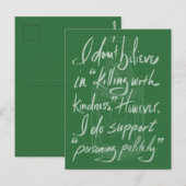 Giftig Op Zijn Beurt Briefkaart (Voorkant / Achterkant)