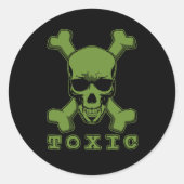 giftig ronde sticker (Voorkant)