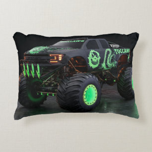 Giftige Bio-Pantser Monstertruck - Neon Groen Cybe Accent Kussen