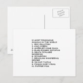 giftige dieren briefkaart (Voorkant / Achterkant)