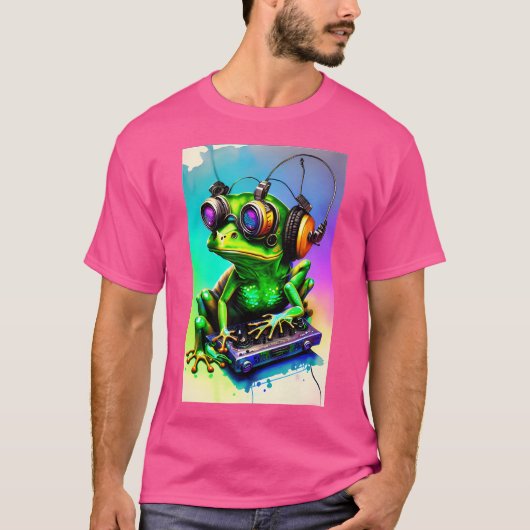 Giftige DJ Frog T-shirt (Voorkant)