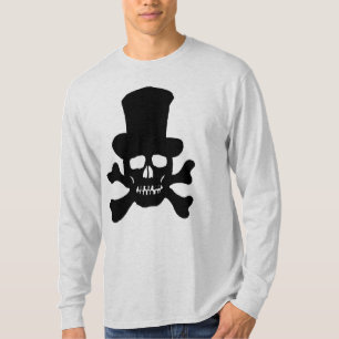 Giftige gepersonaliseerde schedel en gekruiste bot t-shirt