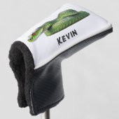 Giftige Groene Slang Met Je Naam Golfheadcover (3/4 voorkant)