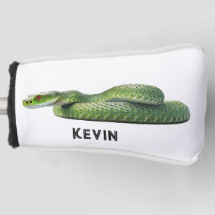 Giftige Groene Slang Met Je Naam Golfheadcover