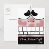 Giftige klimop uitslag briefkaart (Voorkant / Achterkant)