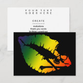 giftige lippen kaart (Voorkant / Achterkant)