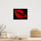 giftige lippen poster (Keuken)