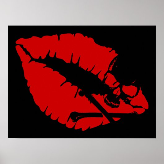 giftige lippen poster (Voorkant)