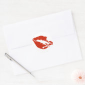 giftige lippen ronde sticker (Envelop)