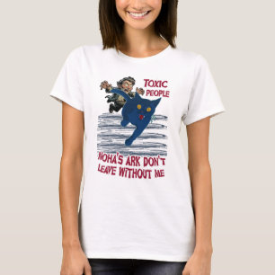 Giftige mensen, de ark van Noach gaat niet weg zon T-shirt