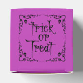 Giftige Paarse Trick or Treat Bedankdoosjes (Bovenkant)