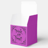 Giftige Paarse Trick or Treat Bedankdoosjes (Geopend)