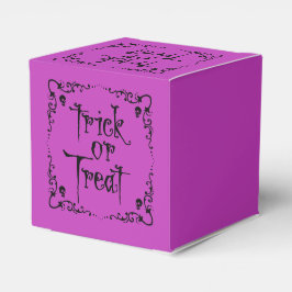 Giftige Paarse Trick or Treat Bedankdoosjes