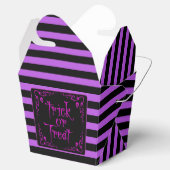 Giftige Paarse Trick or Treat Bedankdoosjes (Geopend)