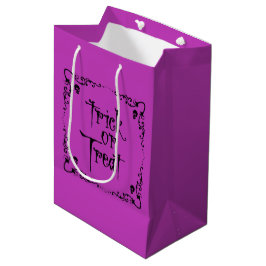 Giftige Paarse Trick or Treat Medium Cadeauzakje