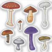 Giftige Paddenstoelen Sticker (Voorkant)