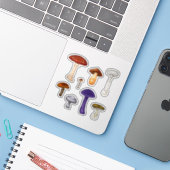 Giftige Paddenstoelen Sticker (Laptop met iPhone)