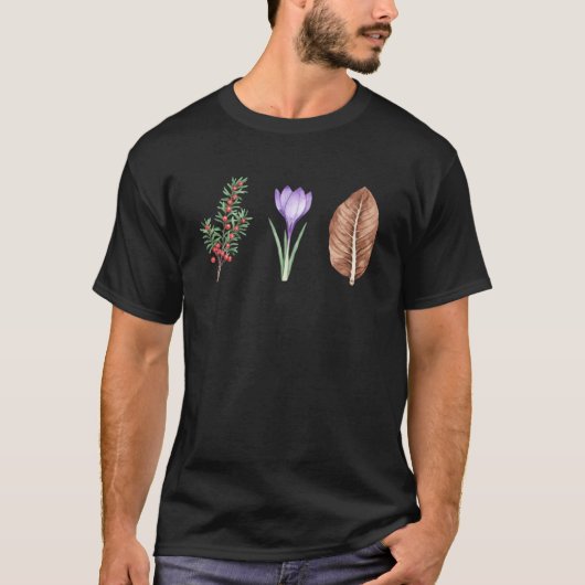 Giftige Planten met Tekstkunst T-shirt (Voorkant)