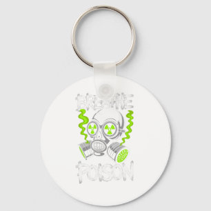Giftige Schedel Drifter Sticker Sleutelhanger