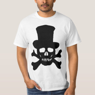 Giftige Schedel en Kruisbeenderen met Hoed T-shirt