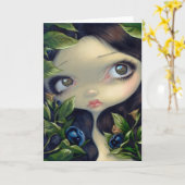 "Giftige Schoonheden I: Wenskaart van de wolfskers Kaart (Gele Bloem)