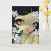 Giftige Schoonheden II het Witte Wenskaart van de Kaart (Gele Bloem)