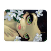 Giftige schoonheden II: witte oleander flex magnee Magneet (Horizontaal)