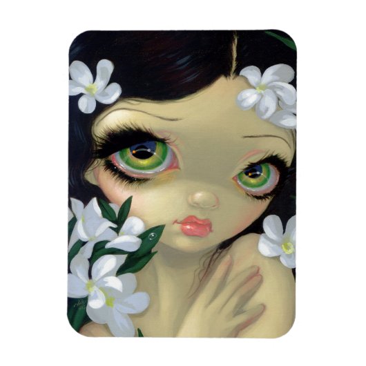 Giftige schoonheden II: witte oleander flex magnee Magneet (Verticaal)