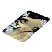 Giftige schoonheden II: witte oleander flex magnee Magneet (Linkerzijde)