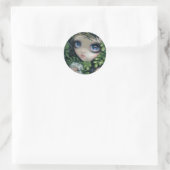 "Giftige schoonheden XII: zwarte sprinkhaan" Stick Ronde Sticker (Tas)