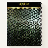 Giftige slangenhuidpatronen in de natuur notitieboek (Achterkant)