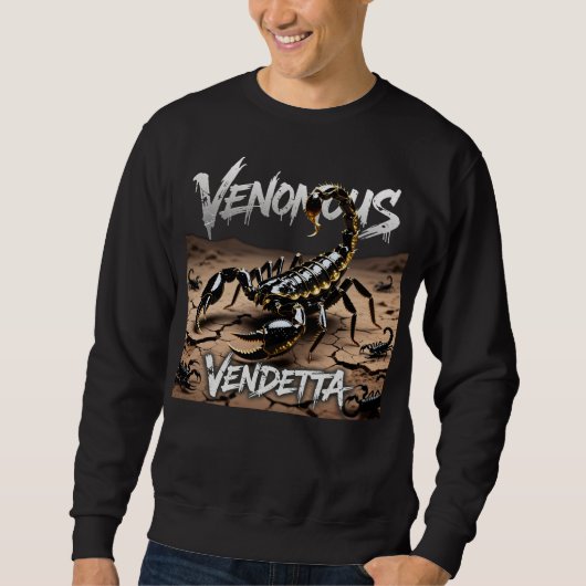 Giftige Vendetta Schorpioen Punk Grafisch Trui (Voorkant)