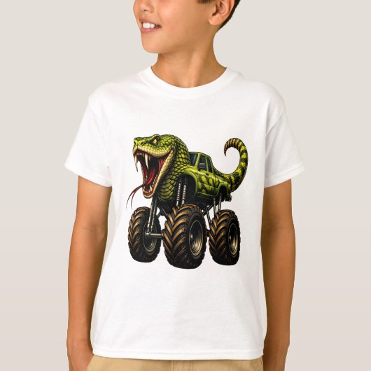 Giftige Viper Monstertruck T-shirt (Voorkant)