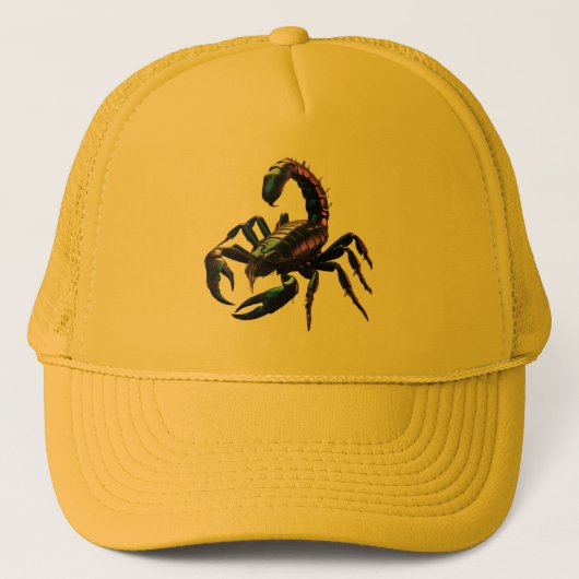 Giftige Zwarte Schorpioen Trucker Pet (Voorkant)