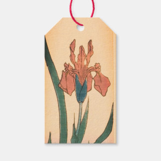 GIFTLABEL JAPANSE IRIS AFDRUK CADEAULABEL