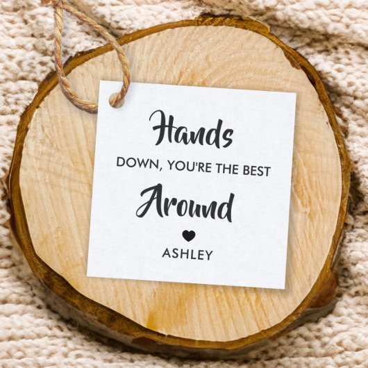 Giftlabel 'Jij bent verreweg de beste' Bedankjes Labels