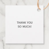 Giftlabel 'Jij bent verreweg de beste' Bedankjes Labels (Achterkant)