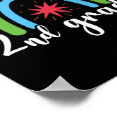 Gifts 2e leraar | 2e graadregenboog poster (Hoek)