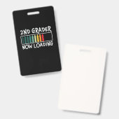 Gifts 2e leraar | 2e klasse Nu laden Badge (Voor- en achterkant)