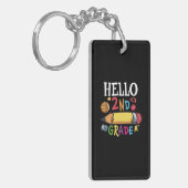 Gifts 2e leraar | Hallo 2e rang Sleutelhanger (Voorkant Links)