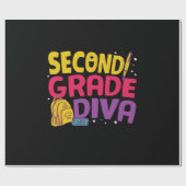 Gifts 2e leraar | Tweede rang Diva Cadeaupapier (Vlak)