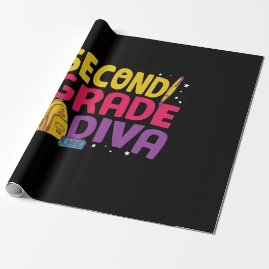 Gifts 2e leraar | Tweede rang Diva Cadeaupapier (Uitgerold)