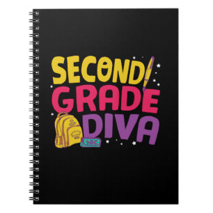 Gifts 2e leraar Tweede rang Diva Notitieboek