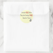 Gifts chemist in ruste ronde sticker (Tas)