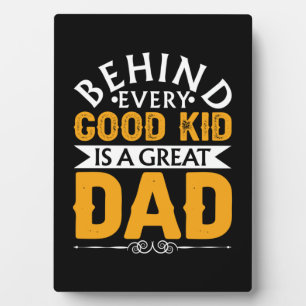 Gifts Dad Achter goed Kind zit een geweldige vad Fotoplaat